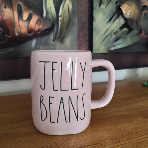 New Rae Dunn Jelly Beans pink Mug - Picture 1 of 3